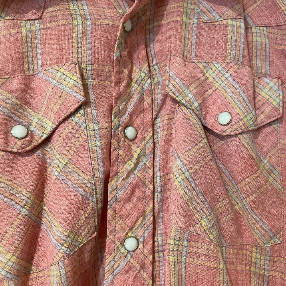 Vintage western pearl snap